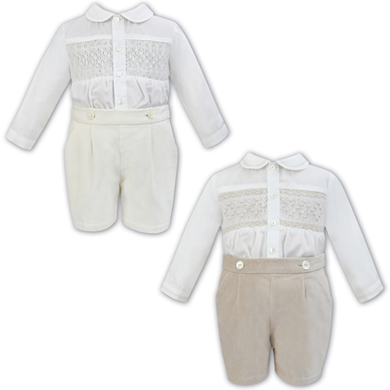 Sarah Louise Boys Christening 2 piece set 011613